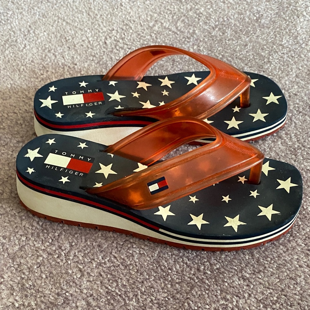 Tommy Hilfiger Women's Starry Orange Sandals